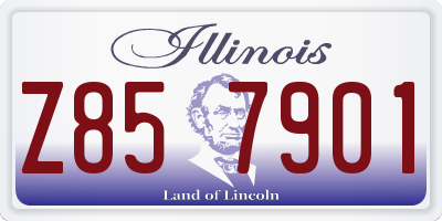 IL license plate Z857901
