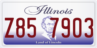 IL license plate Z857903