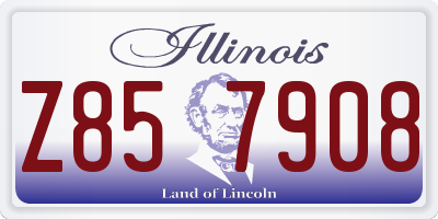 IL license plate Z857908