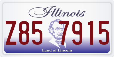 IL license plate Z857915