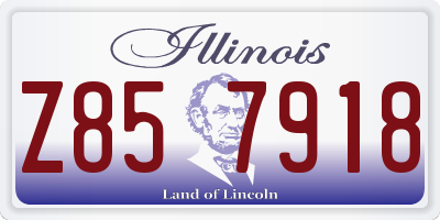 IL license plate Z857918