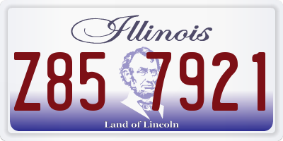 IL license plate Z857921