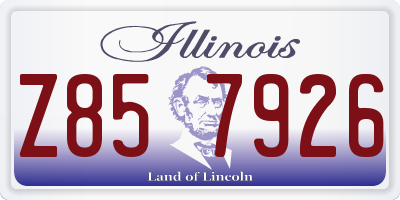 IL license plate Z857926