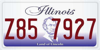 IL license plate Z857927