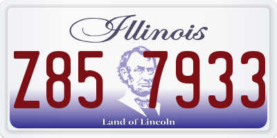 IL license plate Z857933
