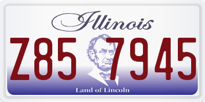IL license plate Z857945
