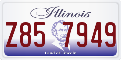 IL license plate Z857949