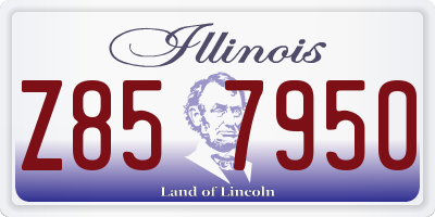 IL license plate Z857950