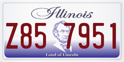 IL license plate Z857951