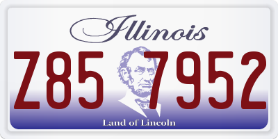 IL license plate Z857952