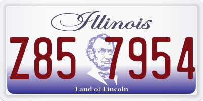 IL license plate Z857954