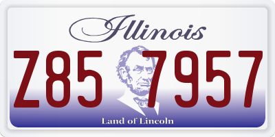 IL license plate Z857957