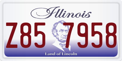 IL license plate Z857958