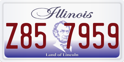 IL license plate Z857959