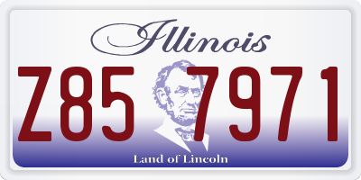 IL license plate Z857971