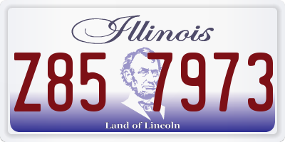 IL license plate Z857973