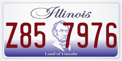 IL license plate Z857976