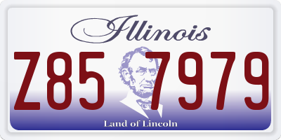 IL license plate Z857979