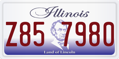 IL license plate Z857980