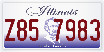 IL license plate Z857983