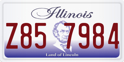 IL license plate Z857984