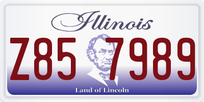 IL license plate Z857989
