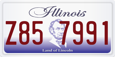 IL license plate Z857991