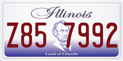 IL license plate Z857992