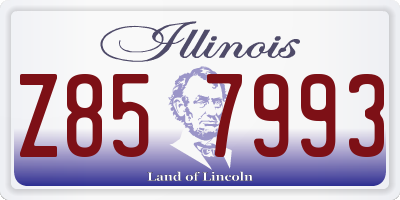 IL license plate Z857993