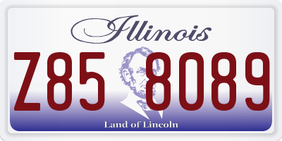IL license plate Z858089