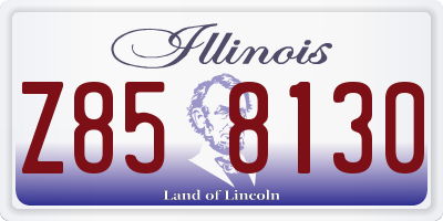 IL license plate Z858130