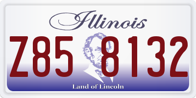 IL license plate Z858132