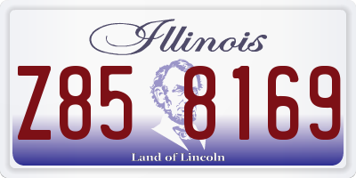 IL license plate Z858169