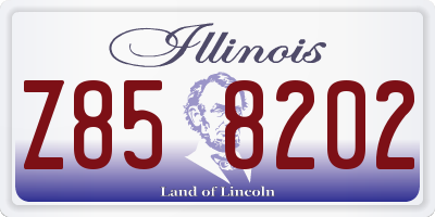 IL license plate Z858202