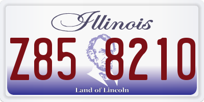 IL license plate Z858210