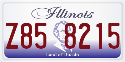 IL license plate Z858215