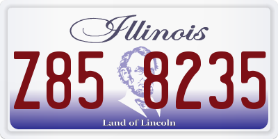 IL license plate Z858235