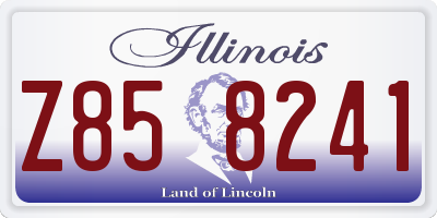 IL license plate Z858241