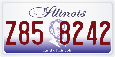 IL license plate Z858242
