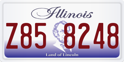 IL license plate Z858248