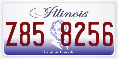 IL license plate Z858256