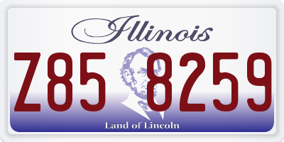 IL license plate Z858259