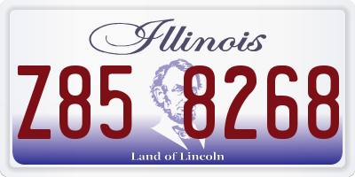 IL license plate Z858268