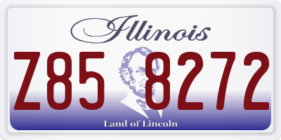 IL license plate Z858272