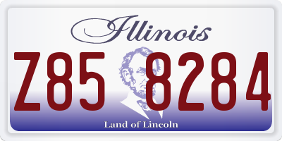 IL license plate Z858284