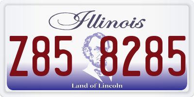 IL license plate Z858285