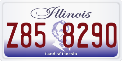 IL license plate Z858290