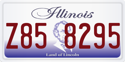 IL license plate Z858295