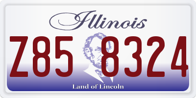 IL license plate Z858324