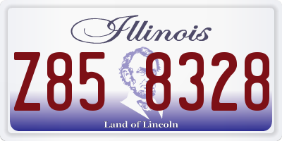 IL license plate Z858328